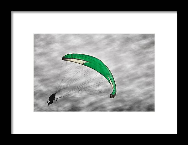 Parashute Framed Print featuring the photograph Recalculating by Jon Exley