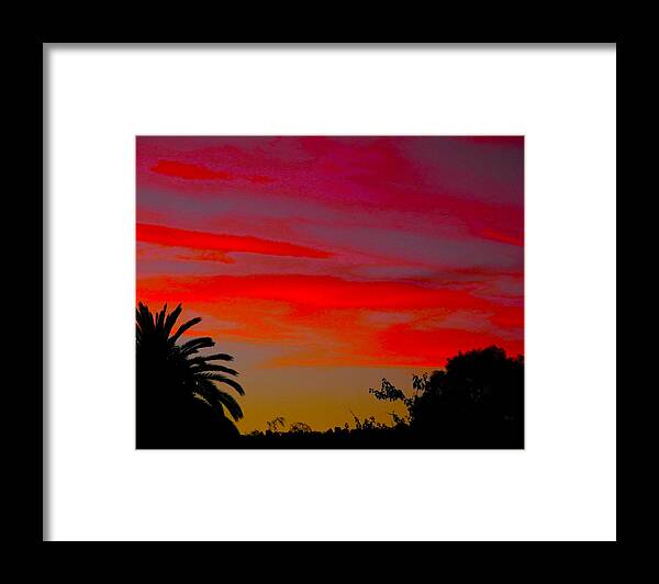 Sunset Framed Print featuring the photograph Red Clouds by Mark Blauhoefer