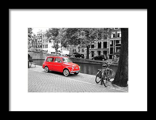 Red Framed Print featuring the photograph Red Cutie by Randi Grace Nilsberg