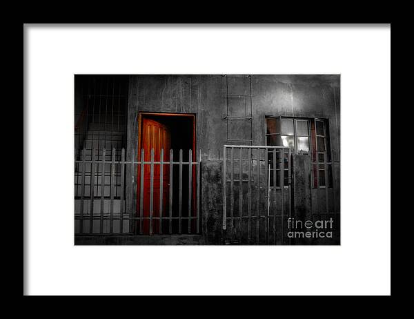 Philippines Framed Print featuring the photograph Red Door by Michael Arend