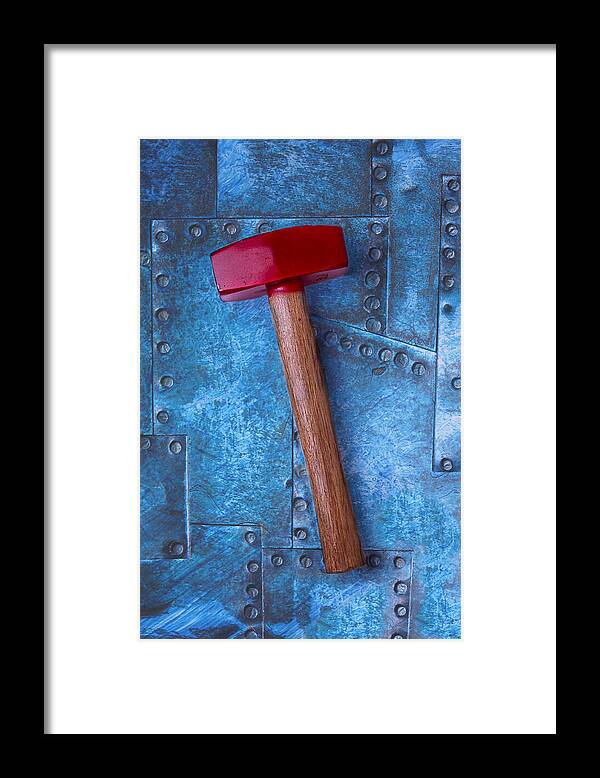 Red Hammer Framed Print featuring the photograph Red Hammer by Garry Gay