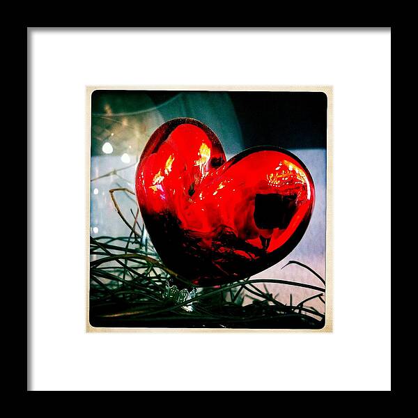 Heart Framed Print featuring the photograph Red heart by Matthias Hauser