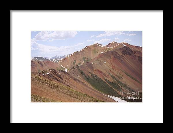 Ouray Framed Print featuring the photograph Red Iron Mountain by Teri Atkins Brown