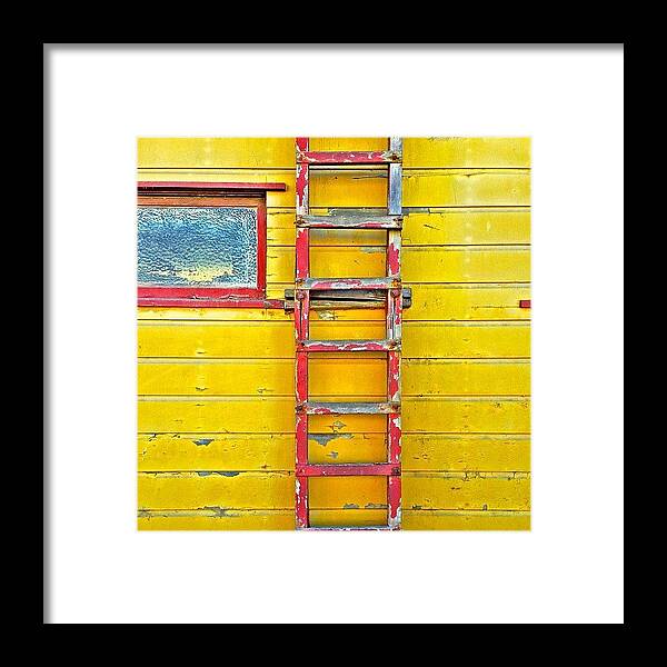 Sanfrancisco Framed Print featuring the photograph Red Ladder by Julie Gebhardt