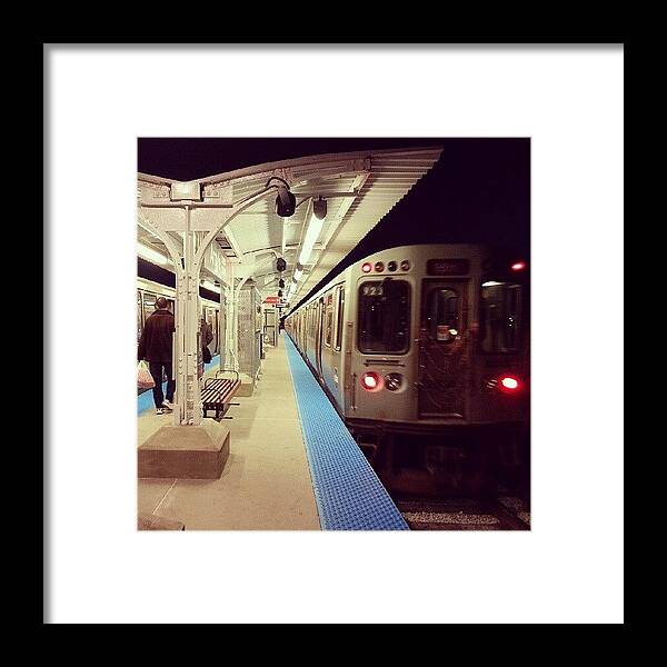 Cta Framed Print featuring the photograph Red Line Station by Jill Tuinier