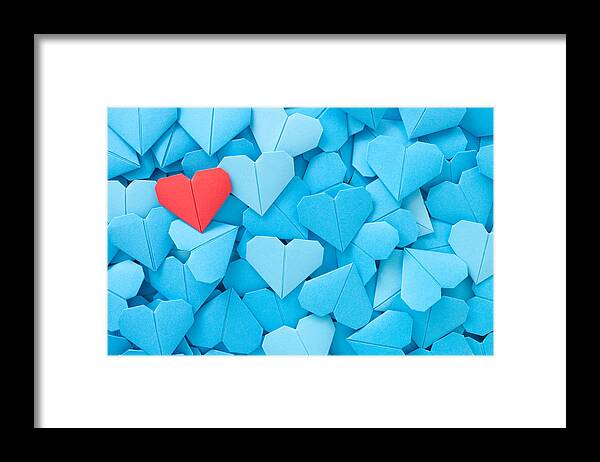 Art Framed Print featuring the photograph Red Paper Heart by Fotografiabasica