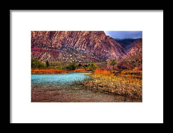 Red Rock Framed Print featuring the photograph Red Rock Canyon Conservation Area by David Patterson