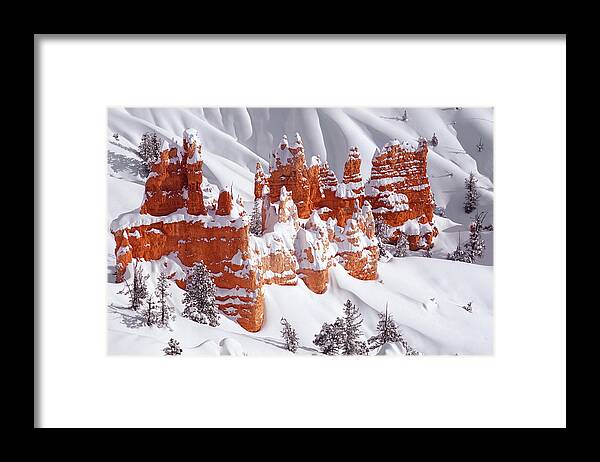 Bryce Framed Print featuring the photograph Red Rock Castle by Marianna Safronova