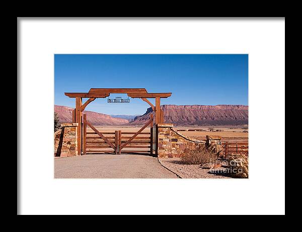 Bob And Nancy Kendrick Framed Print featuring the photograph Red Rock Ranch by Bob and Nancy Kendrick