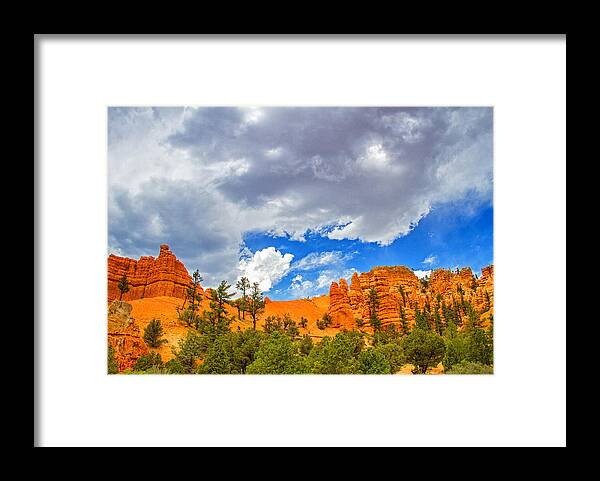 Utah Scenic Byway 12 Framed Print featuring the photograph Red rock state park by Kunal Mehra