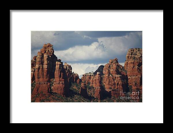 Sedona Framed Print featuring the photograph Red Rocks of Sedona by Veronica Batterson