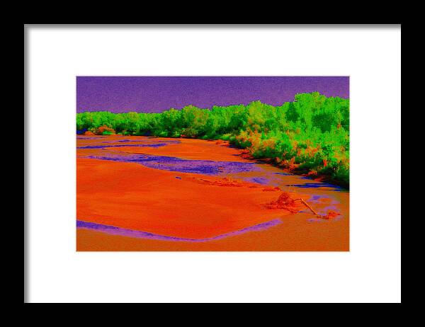Landscape Framed Print featuring the photograph Red Sands by Jodie Marie Anne Richardson Traugott     aka jm-ART