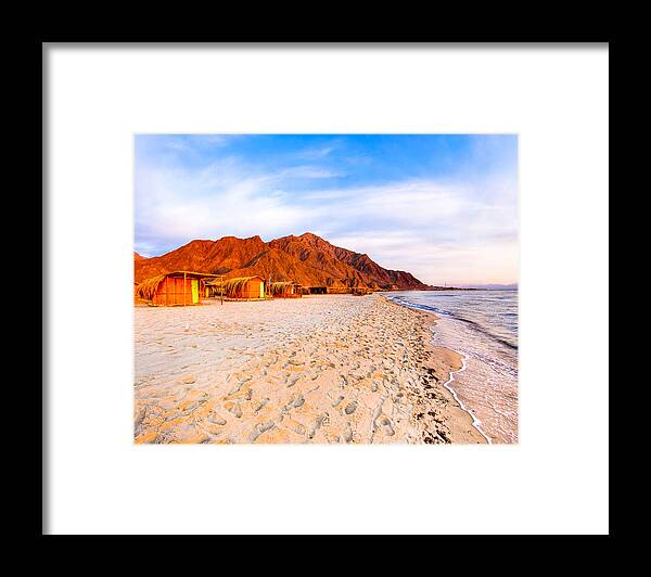 Red Sea Framed Print featuring the photograph Red Sea Beach Paradise in Egypt by Mark Tisdale