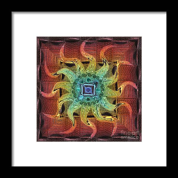 Refracted Sunlight Framed Print featuring the photograph Red Sun by Josephine Cohn