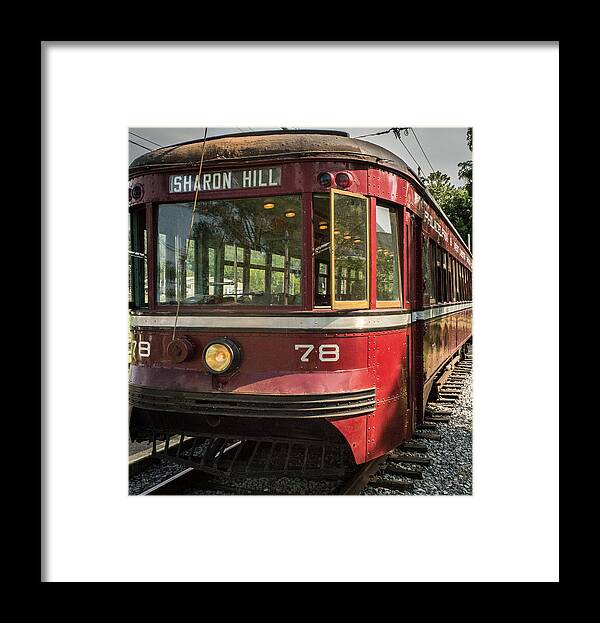 Trolley Framed Print featuring the photograph Red Trolley by Vance Bell