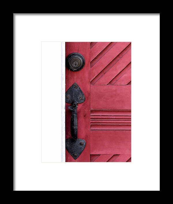 Red White And Black Framed Print featuring the photograph Red White and Black by Janice Drew
