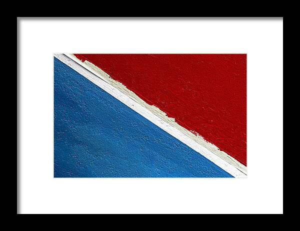 Red White And Blue Framed Print featuring the photograph Red White and Blue by Marty Saccone