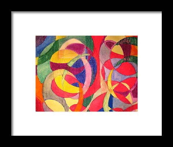 Red Framed Print featuring the pastel Red with a Twist by Steve Sommers