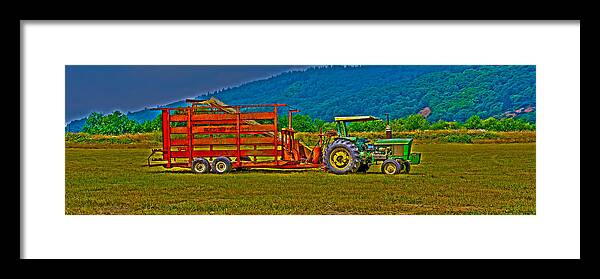 Farm Tractor Framed Print featuring the photograph Redwood CA by Richard J Cassato