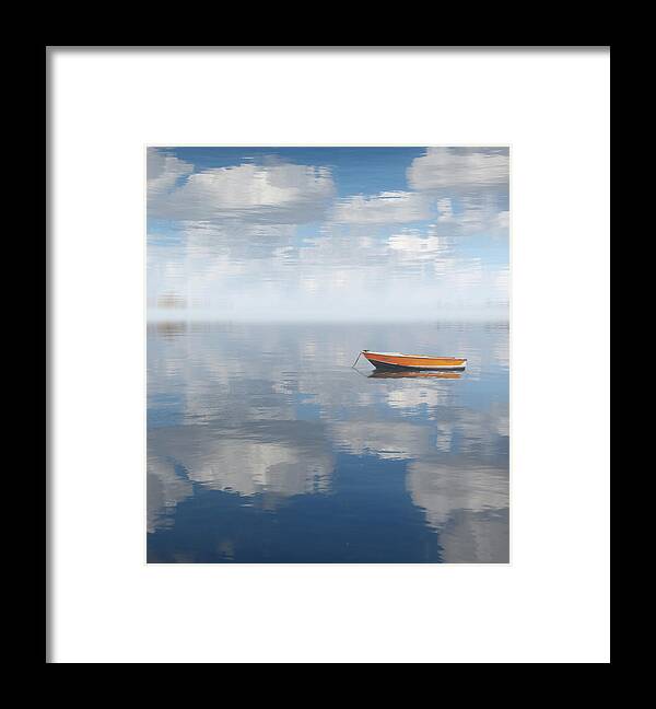 Photography Framed Print featuring the digital art Reflected Shanti by Deborah Smith