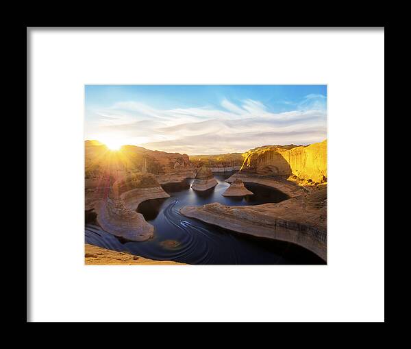 Utah Framed Print featuring the photograph Reflection Canyon by Dustin LeFevre