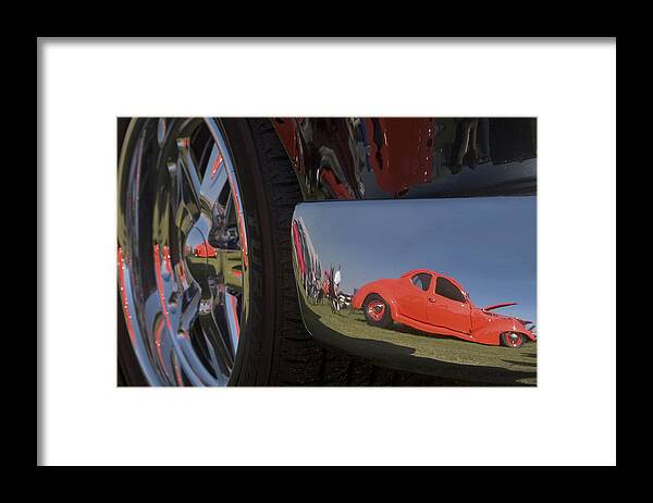 Roadster Framed Print featuring the photograph Reflecting Doge Drag by Scott Campbell