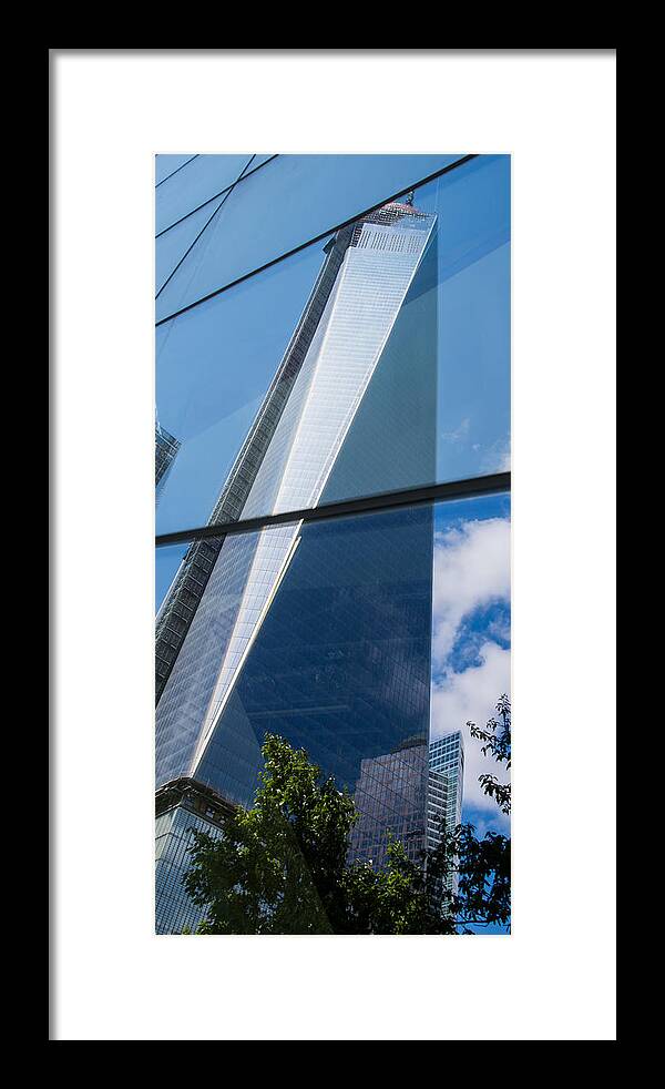 World Trade Center Framed Print featuring the photograph Reflection of WTC by Chris McKenna