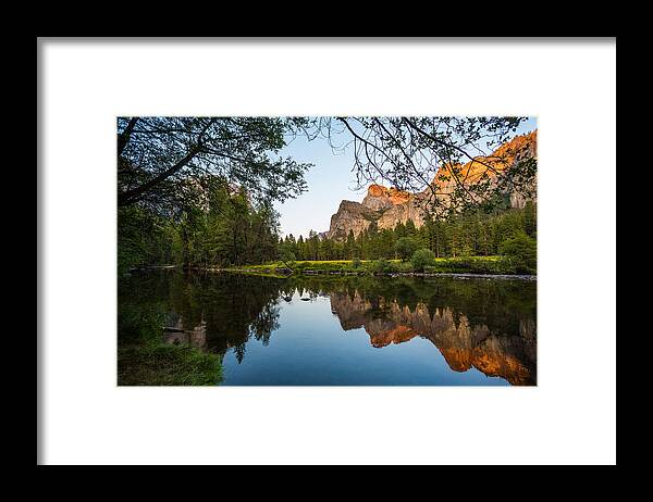 Valley Framed Print featuring the photograph Reflections of Valley View by Mike Lee