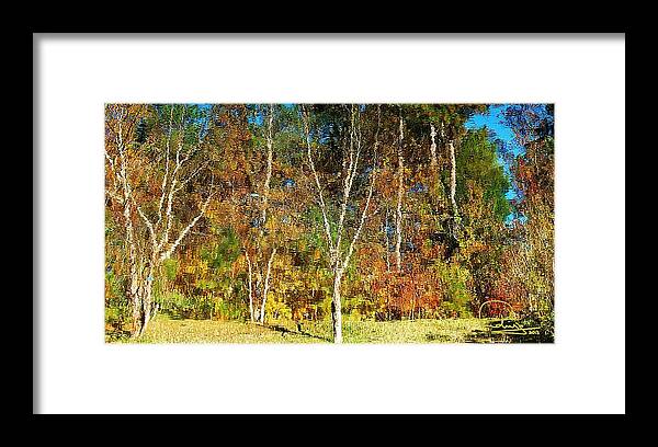 Landscape Framed Print featuring the photograph Reflections on Fall by Ludwig Keck