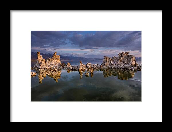 Tufa Framed Print featuring the photograph Reflections on Mono Lake 1 by Greg Nyquist
