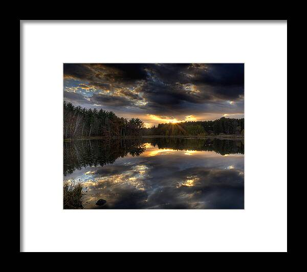 Sunset Framed Print featuring the photograph Reflections by Thomas Young