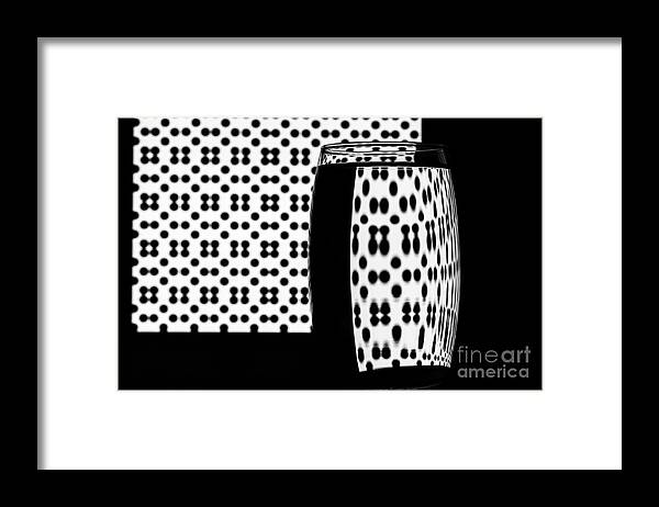 Tumbler Framed Print featuring the photograph Refracted Patterns 34 by Steve Purnell
