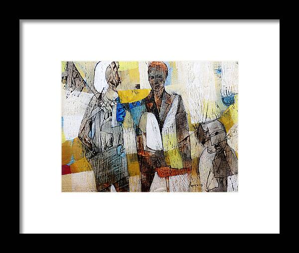 Land Scapes Framed Print featuring the painting Relating Or Not by Ronex Ahimbisibwe