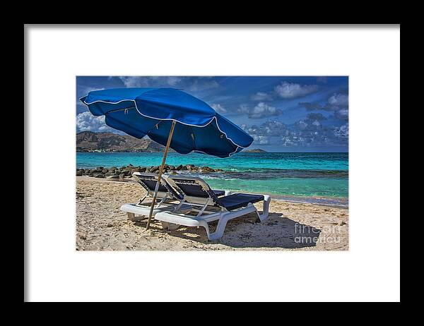 Ken Johnson Imagery Framed Print featuring the photograph Relaxing in St Maarten by Ken Johnson