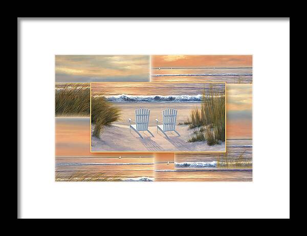 Sunset Framed Print featuring the painting Relocated - Paradise Sunset by Diane Romanello