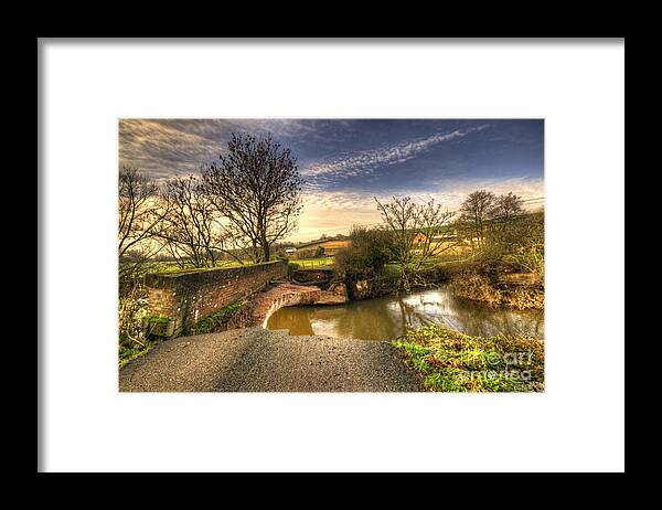 Westcott Framed Print featuring the photograph Remains of the bridge by Rob Hawkins