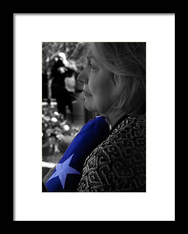 Funerals Framed Print featuring the photograph Remember The Heroes by Steven Milner