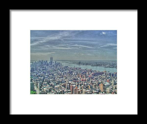 New York Framed Print featuring the photograph New York Remembering 9/11 by Tap On Photo