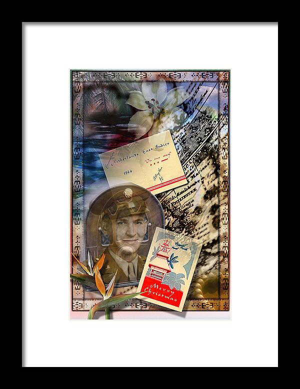 World War 2 Framed Print featuring the digital art Remembering Joe by Linda Carruth