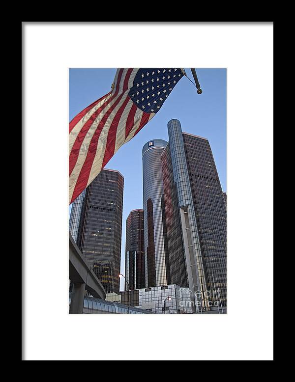 Architecture Framed Print featuring the photograph Renaissance Center by Jim West