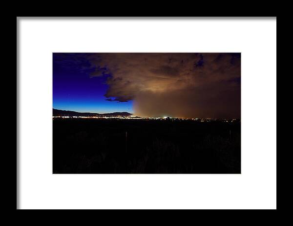 Reno Framed Print featuring the photograph Reno haboob by Scott McGuire
