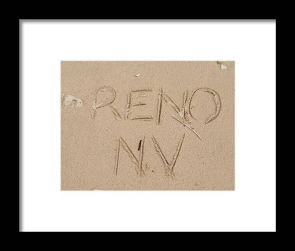 Reno Framed Print featuring the photograph Reno by Jewels Hamrick