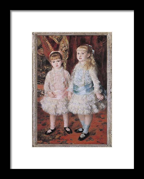 Vertical Framed Print featuring the photograph Renoir, Pierre-auguste 1841-1919. Pink by Everett