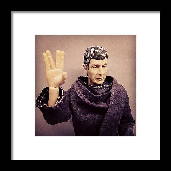 Sci Framed Print featuring the photograph Rest In Peace, #spock... You'll Be by James Bare