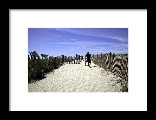 Beach Framed Print featuring the photograph Restricted - Bridgehampton - New York by Madeline Ellis