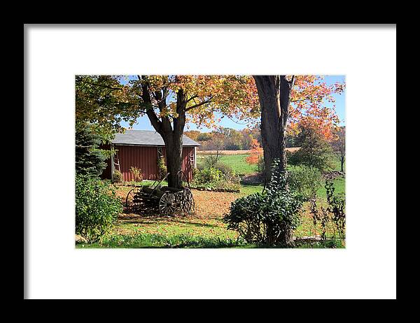 5654 Framed Print featuring the photograph Retired Wagon by Gordon Elwell