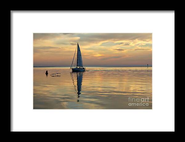 Sailboat Framed Print featuring the photograph Reverie by Lynn Jordan