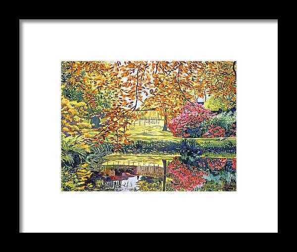 Rhododendrons Framed Print featuring the painting Rhododendron Impressions by David Lloyd Glover