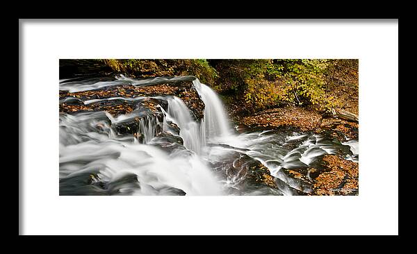 Waterfalls Framed Print featuring the photograph Ricketts Glen - On Top of the Fall by Crystal Wightman