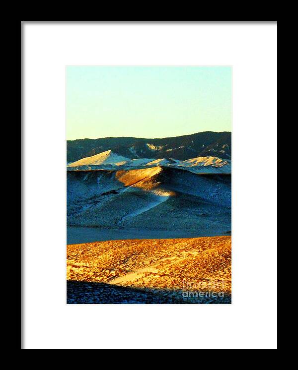 Ridgeline And Shadows Framed Print featuring the photograph Ridgeline and Shadows by Desiree Paquette